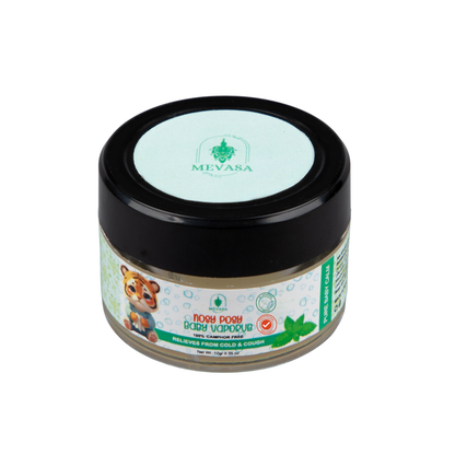 Mevasa Baby Care Combo | Virgin Coconut Oil for Massage, Skin & Hair Care (100ml) and Camphor-Free Natural Baby Cold & Cough Balm (10g)