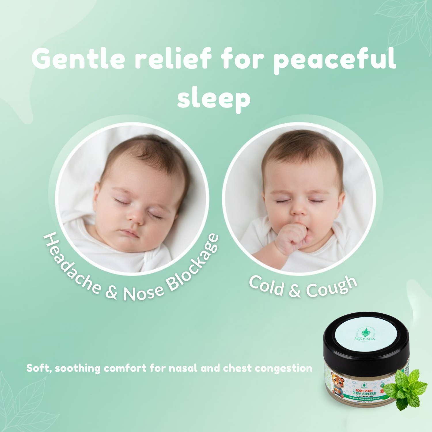 Headache Nose Blockage newborn vaporub balm