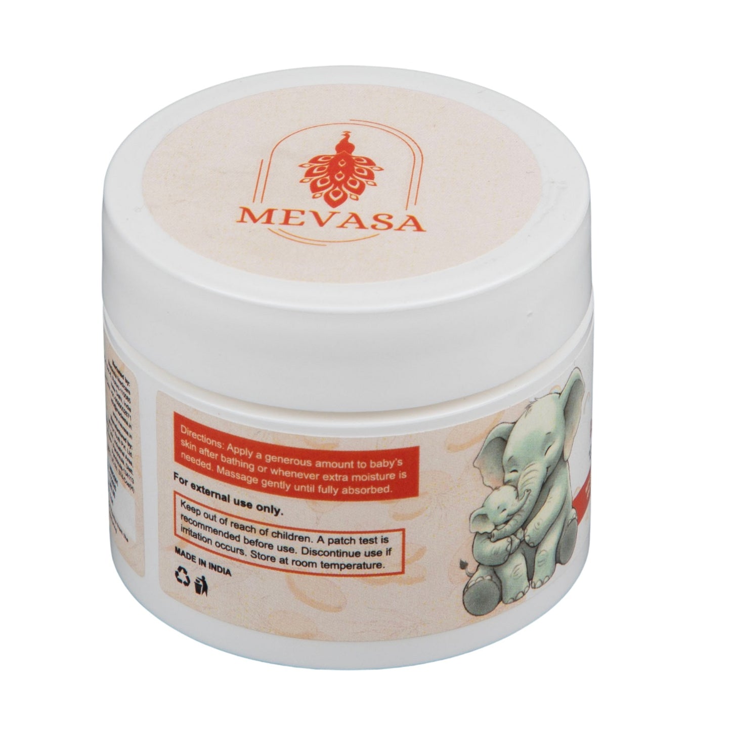 Mevasa Baby Moisturizing Body Butter Cream | Nourish & Calm | Hypoallergenic & pH Balanced | For Dry & Sensitive Skin | Paraben & Toxin Free