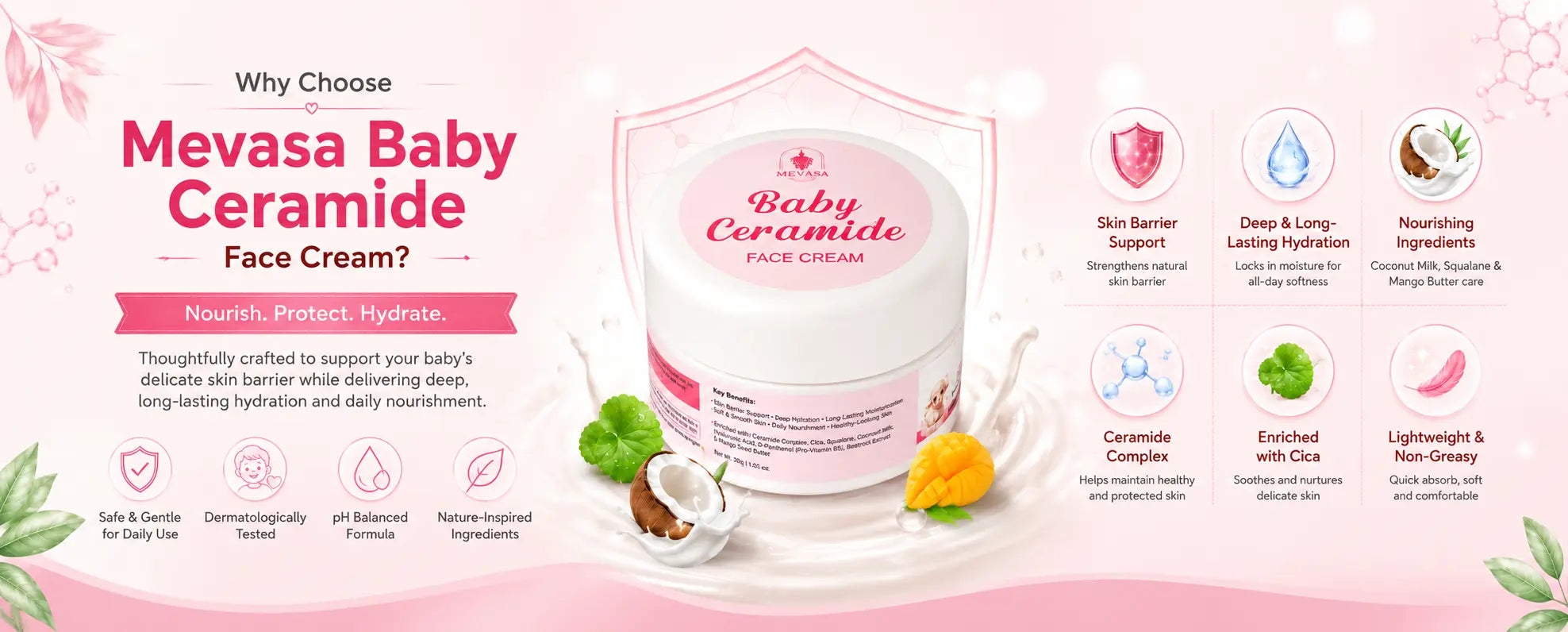 Mevasa Baby Ceramide Face Cream 30g