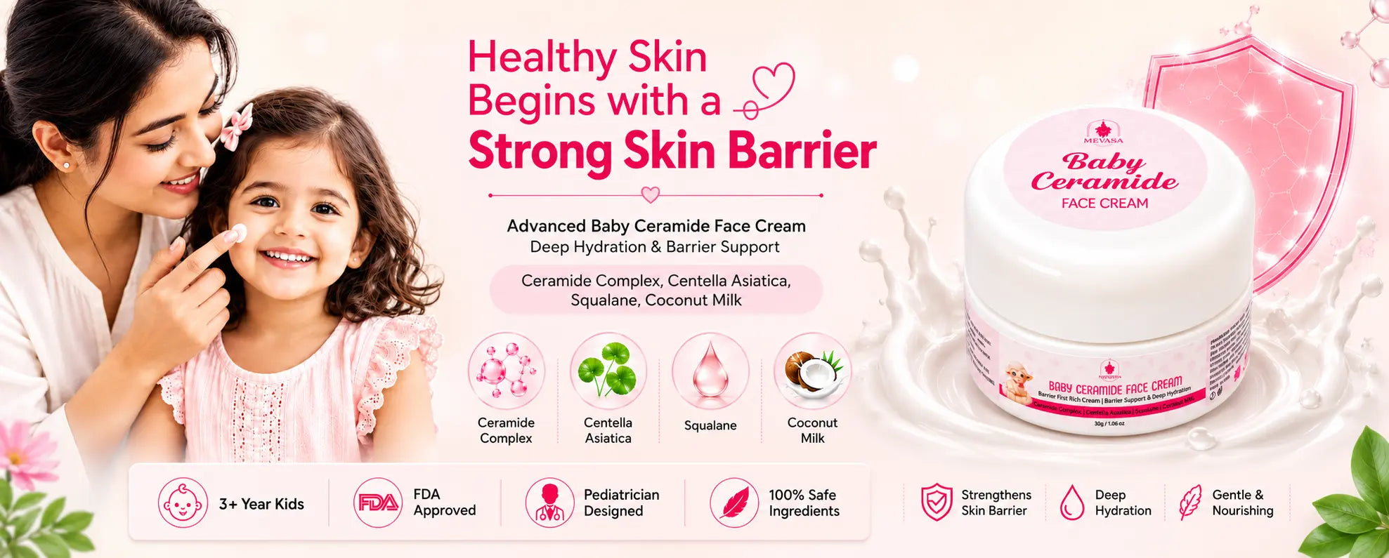 Mevasa Baby Ceramide Face Cream 30g