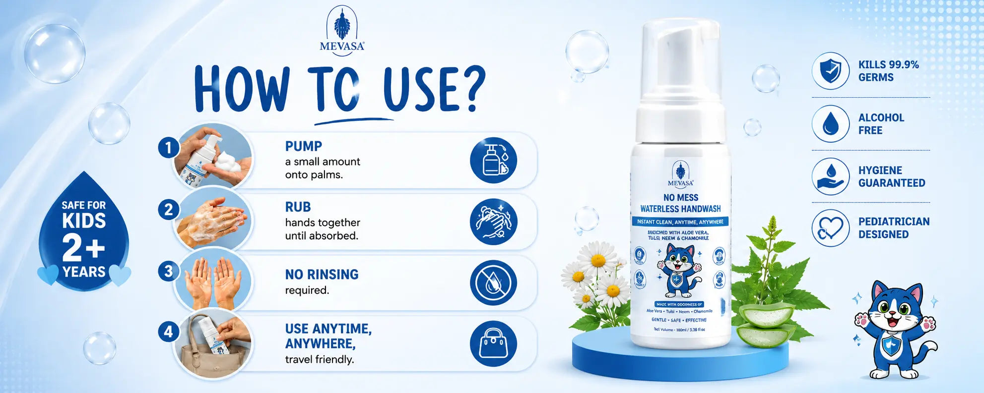 Advanced Waterless Foam Handwash