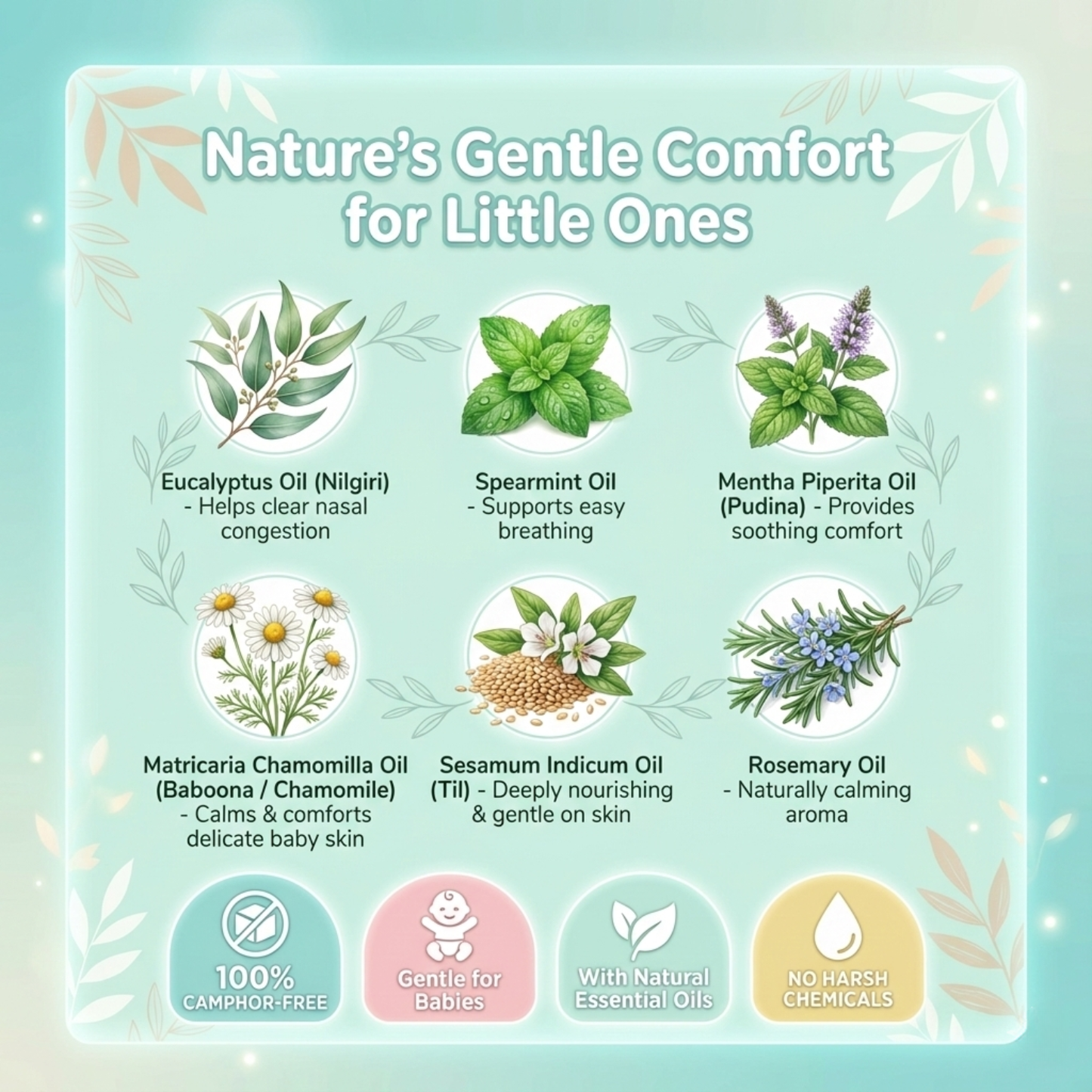 ingredients of baby cold relief balm